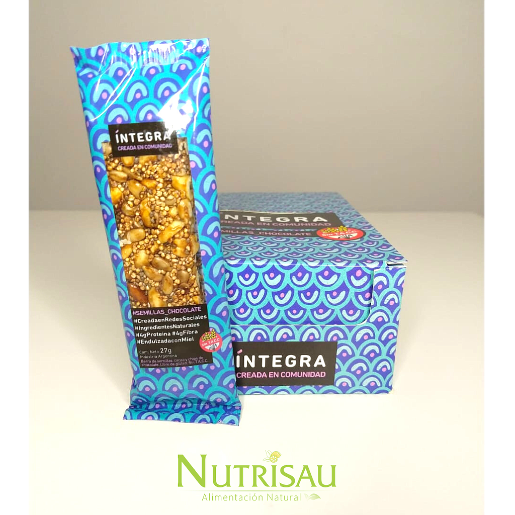 Barrita sin gluten Chocolate 27g Integra