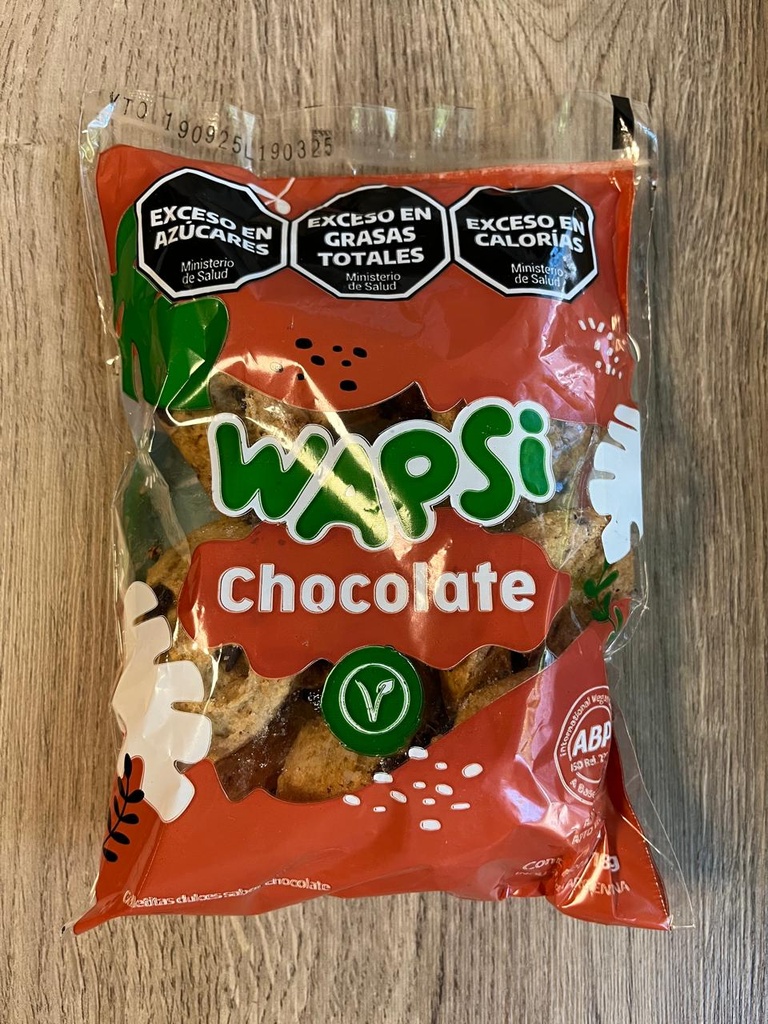 Galletitas veganas con chips de Chocolate 180g Wapsi