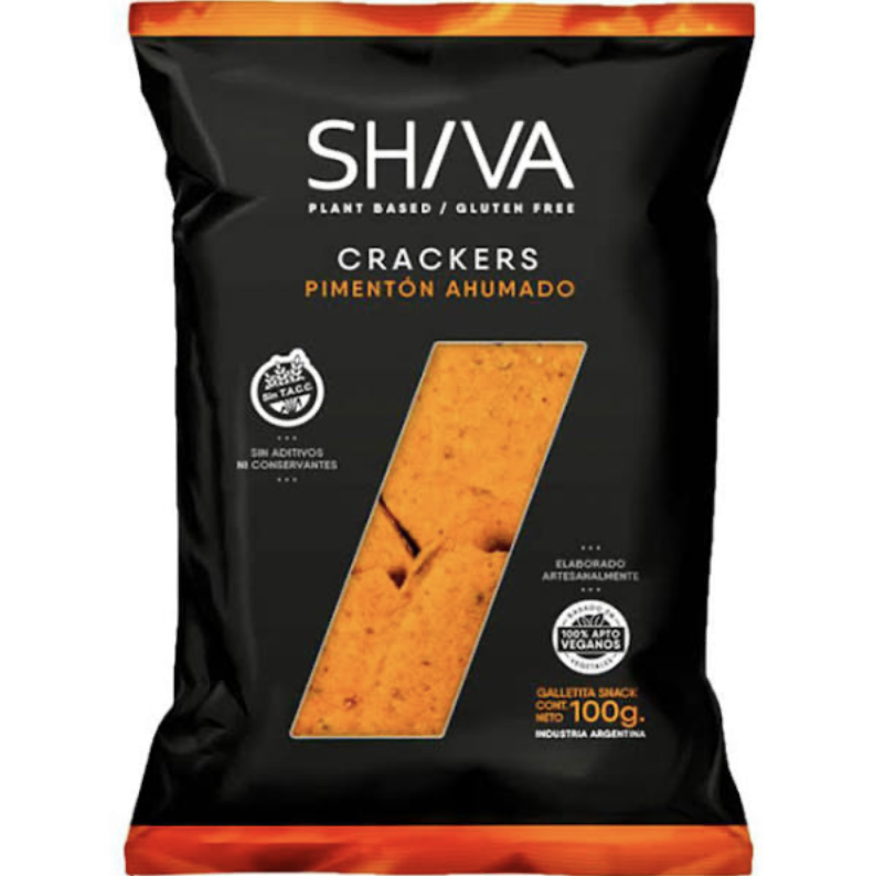 Cracker vegana sin tacc PIMENTON SHIVA