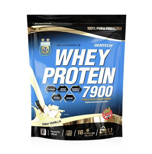 Whey protein 7900 vainilla 500g Gentech