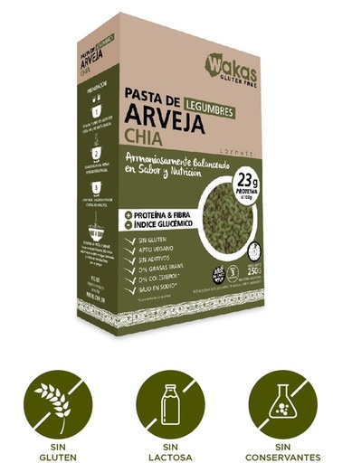 Pasta de legumbre ARVEJAS Wakas